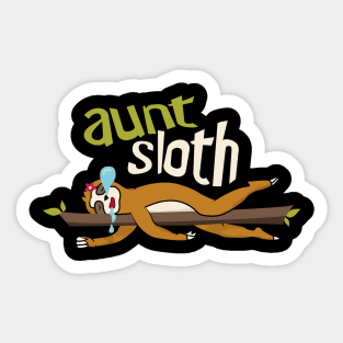 Aunt Sloth Sticker